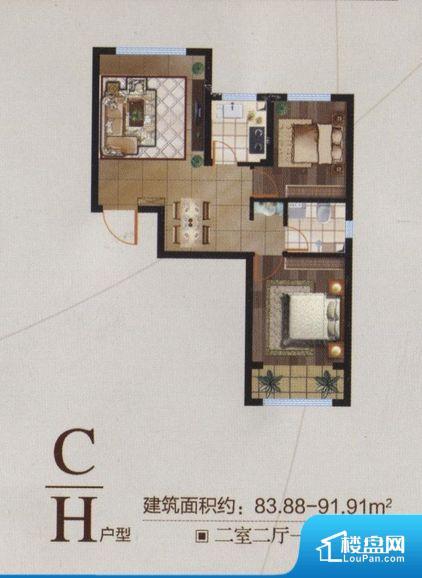 实用两居，功能合理划分，都市温馨生活新主张
宽敞客厅，连接阳台，通透明亮，闲暇时光享受优雅人生
