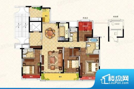 荣安香园3期公园半岛户型图