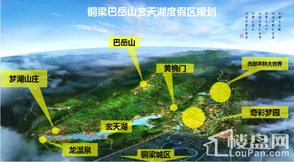 锦天·梦湖山庄规划图