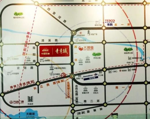 中国铁建青秀城位置图