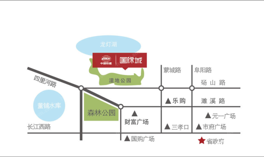 中国铁建国际城商铺位置图