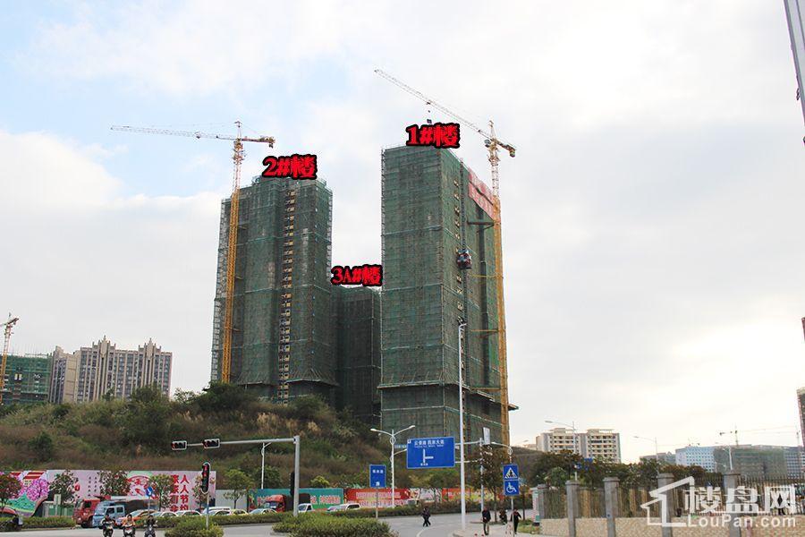 吉祥凤景湾1/2/3号楼已封顶（摄于2016.12.21）