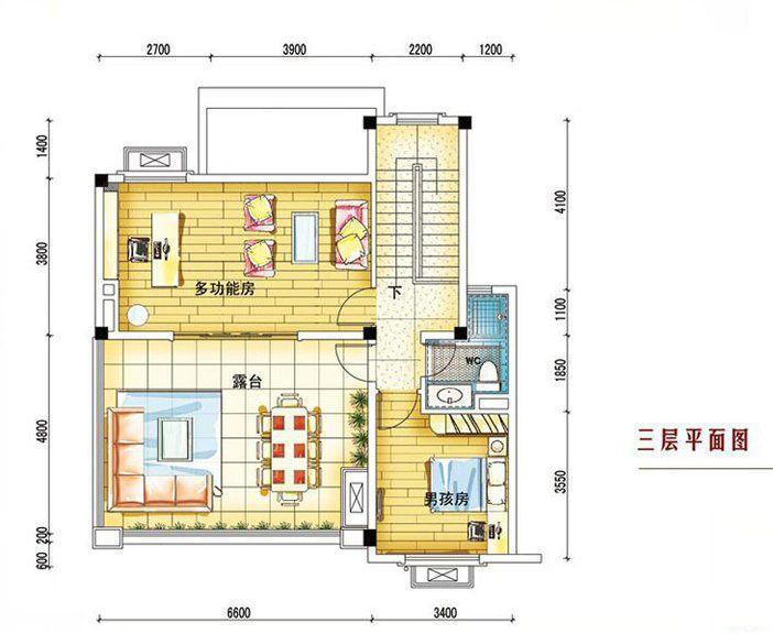  碧桂园南城首府 260平三层户型