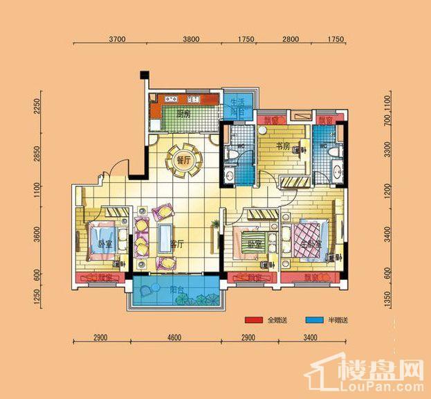 碧桂园南城首府YJ140户型