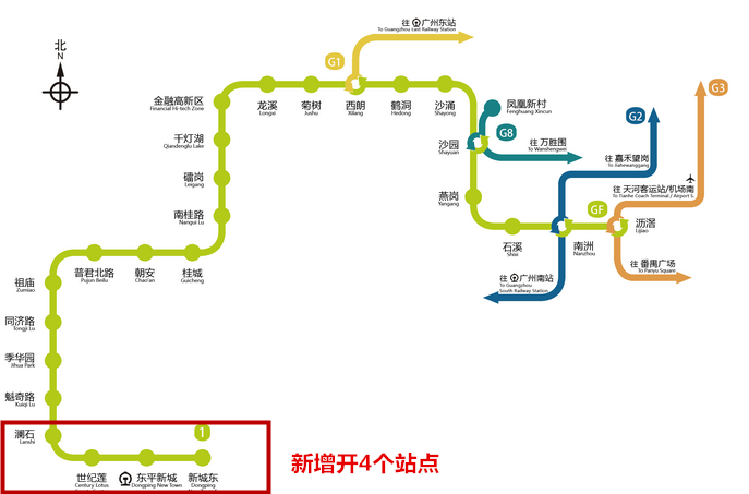 广佛地铁线路图