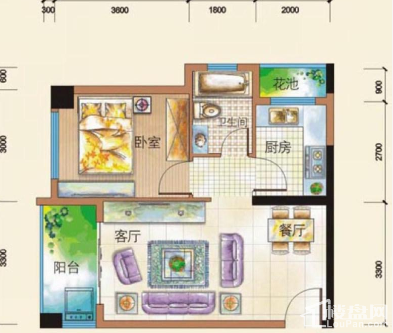 四季康城1栋A1户型