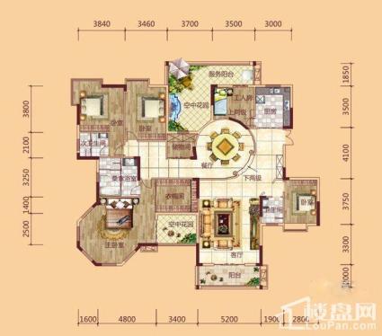  碧桂园城市花园10号栋A6户型