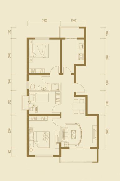 长风双橡园户型图