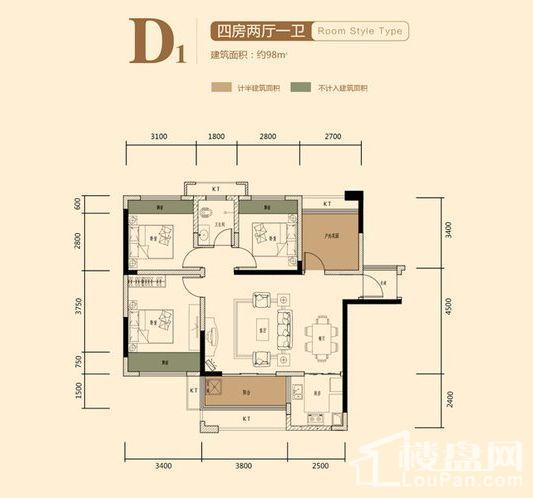 海德公园D1户型