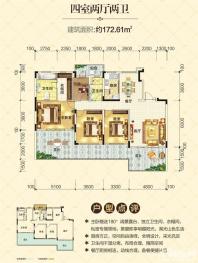 南宁恒大华府平层花园洋房302户型