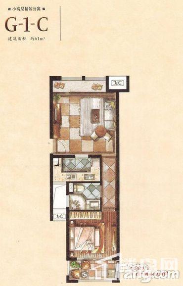 小高层精装公寓G-1-C户型