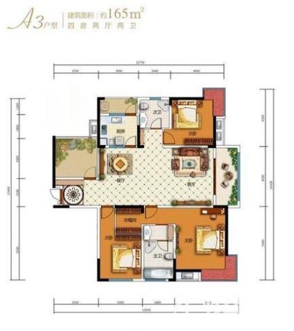 中国电建湘熙水郡A3户型