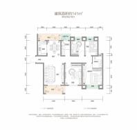 梅溪湖金茂湾141平户型