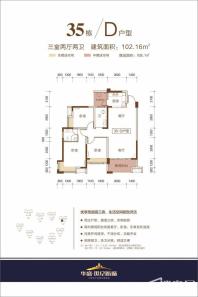 华盛世纪新城35栋D户型