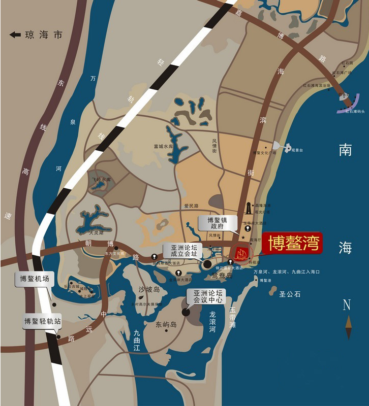 博鳌湾位置图