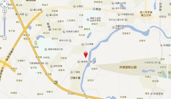 中国铁建洋湖垸位置图