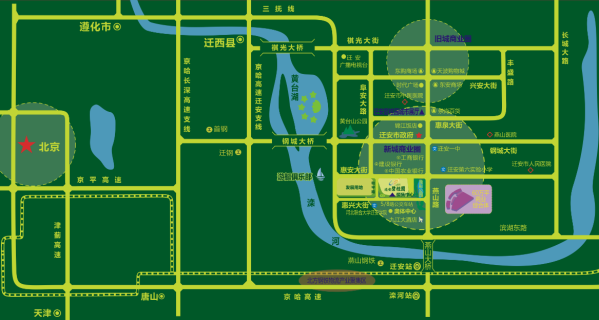 迁安碧桂园位置图