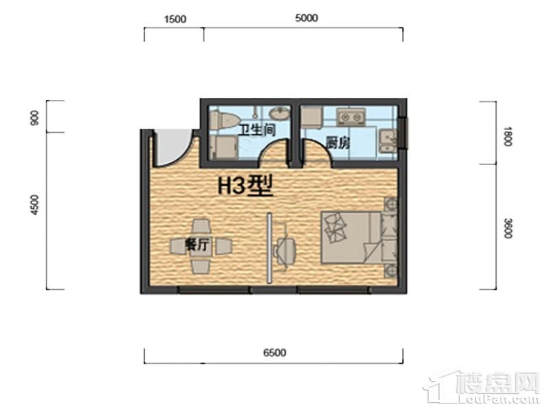 公寓户型h3