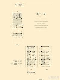 瀚林熙水台1#05户型地下一层