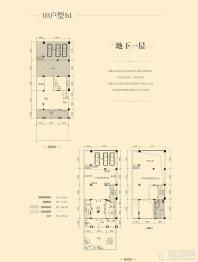 瀚林熙水台3#03户型地下一层 