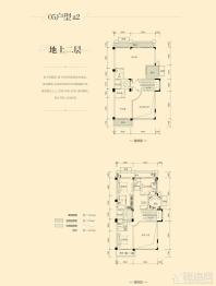 瀚林熙水台3#05户型地上二层 