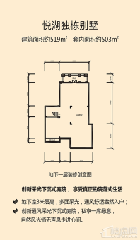 悦湖独栋别墅 地下一层