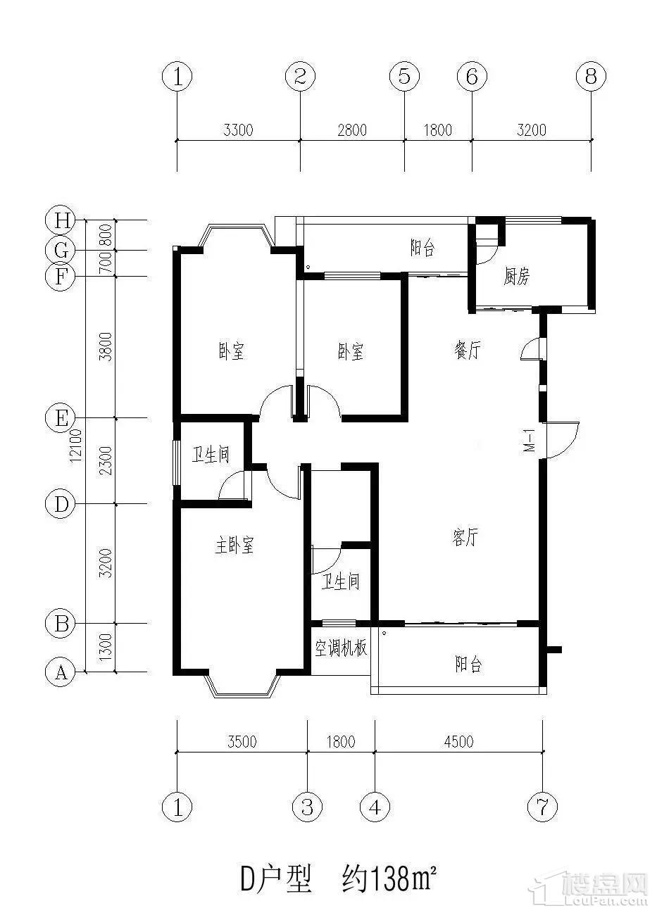 3室2厅2卫  138.00㎡