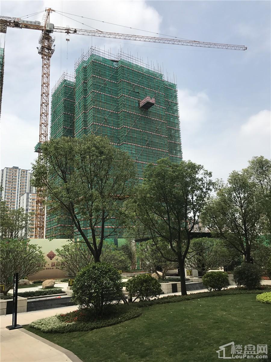 龙光玖珑府2#楼工程进度实景图（摄于2017.5.9）