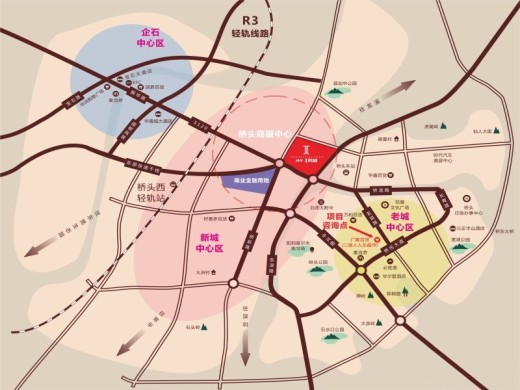 鸿华I尚城位置图