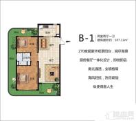 珠江澄品B-1户型图