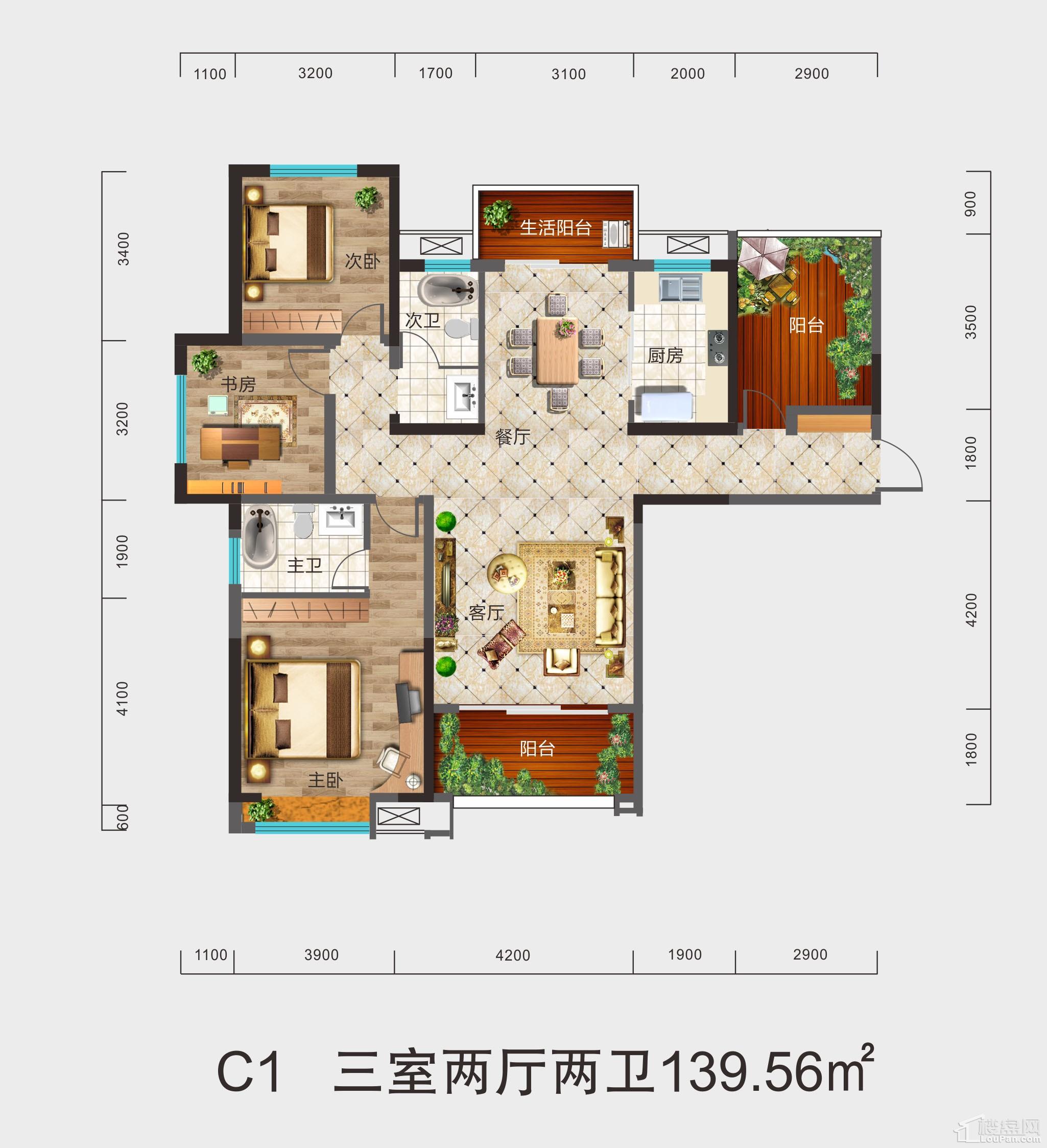 盈丰国际C1户型