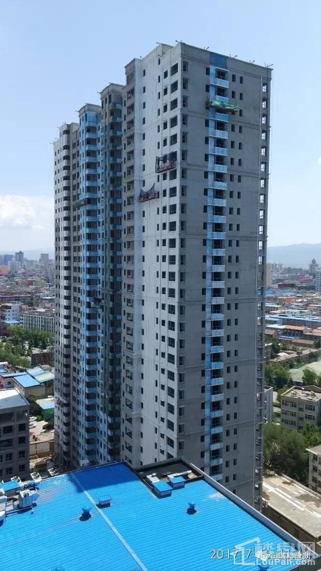【华曦广场】公寓,住宅楼工程进度/2017.7.19-运城楼盘网