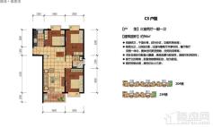 顺泽·翠屏湾三期、四期C3户型