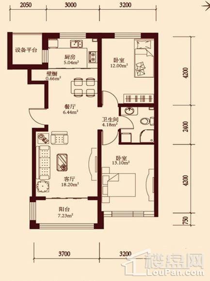 11层小高层通用2户型