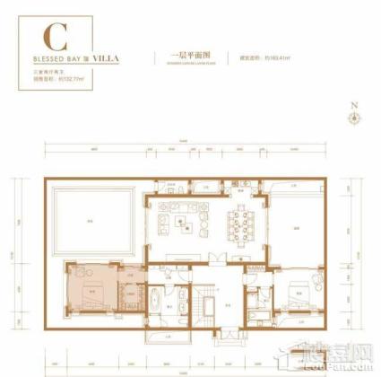 葛洲坝·海棠福one别墅C户型（一层）