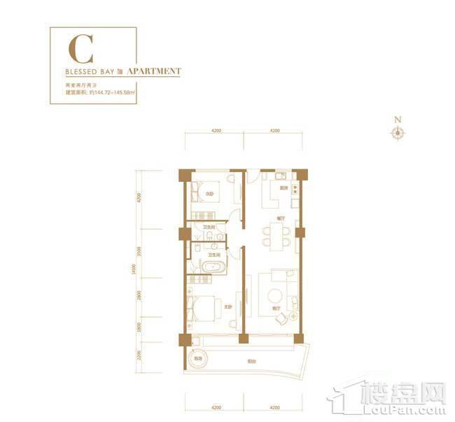 葛洲坝·海棠福one-C户型