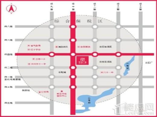 鹏博·中央广场位置图