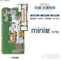 中粮·红塘悦海mini墅01户型图