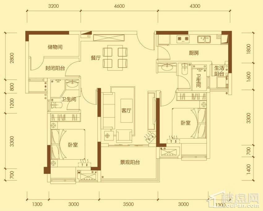 五期5号楼B户型