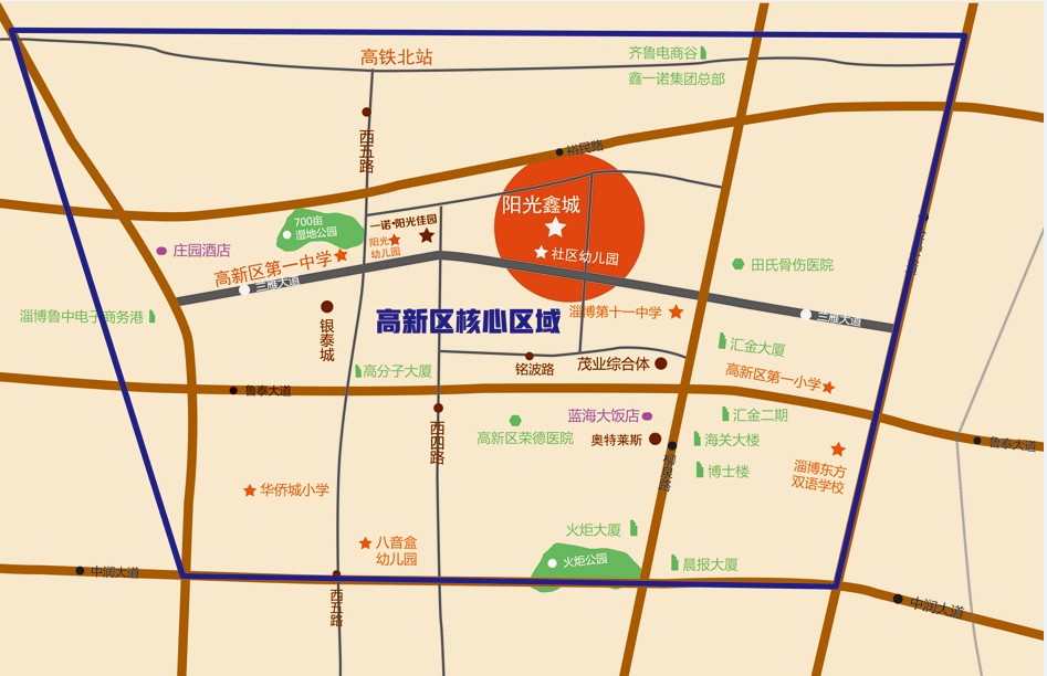 一诺·阳光鑫城位置图