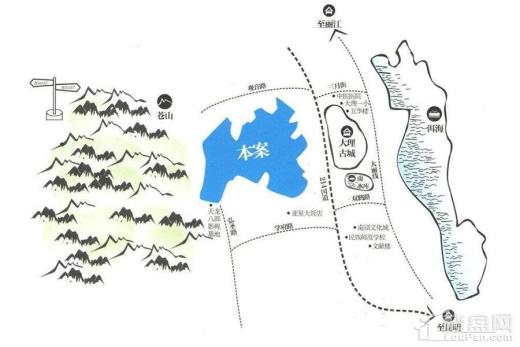 大理悦山海位置图