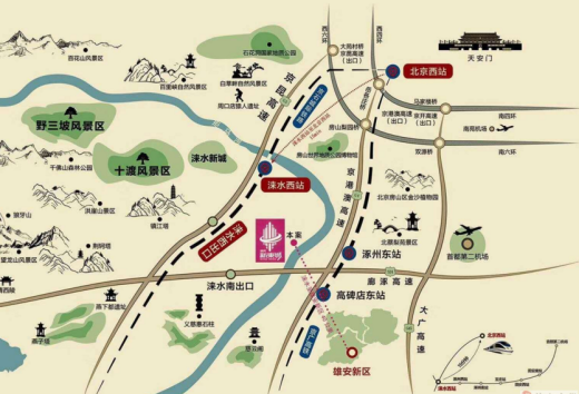 滨河新东城位置图