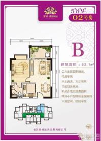 誉铖·康郡尚品B-02户型图