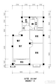 江南名苑1D户型图