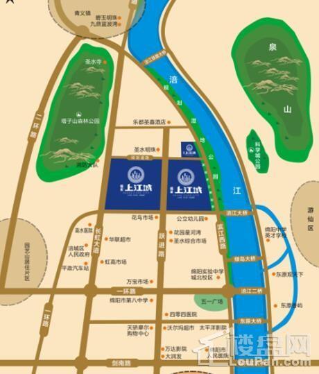福星上江城三期位置图