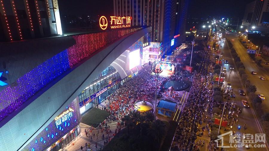 安吉万达广场夜景实景图