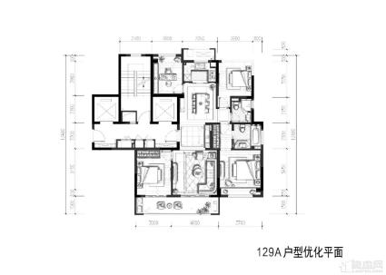 129A户型优化平面