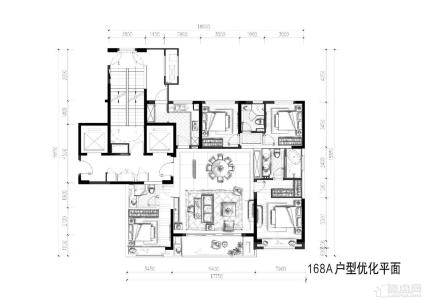 168A户型优化平面