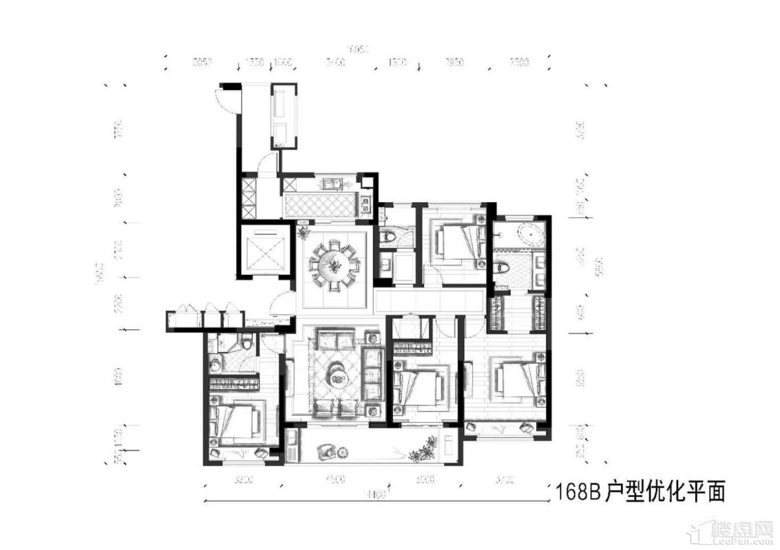 168B户型优化平面