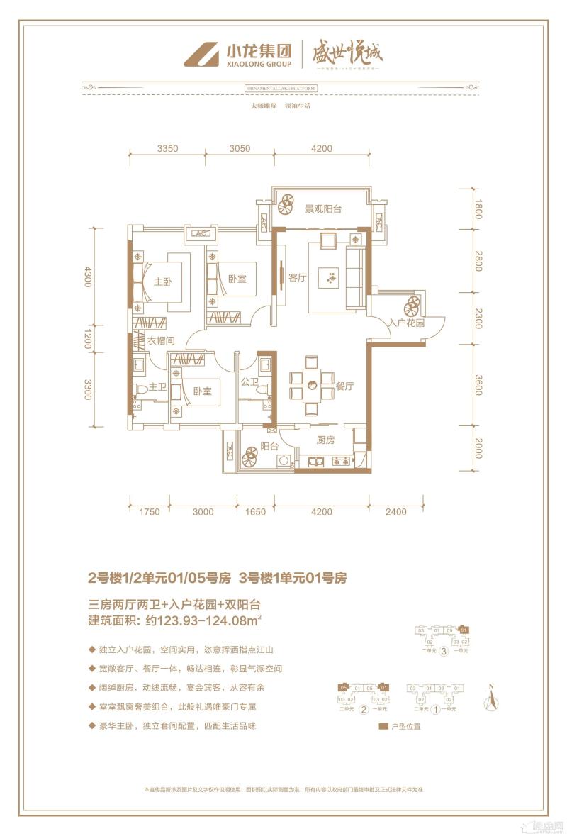 2号楼1/2单元01\05号房 3号楼01单元01号房